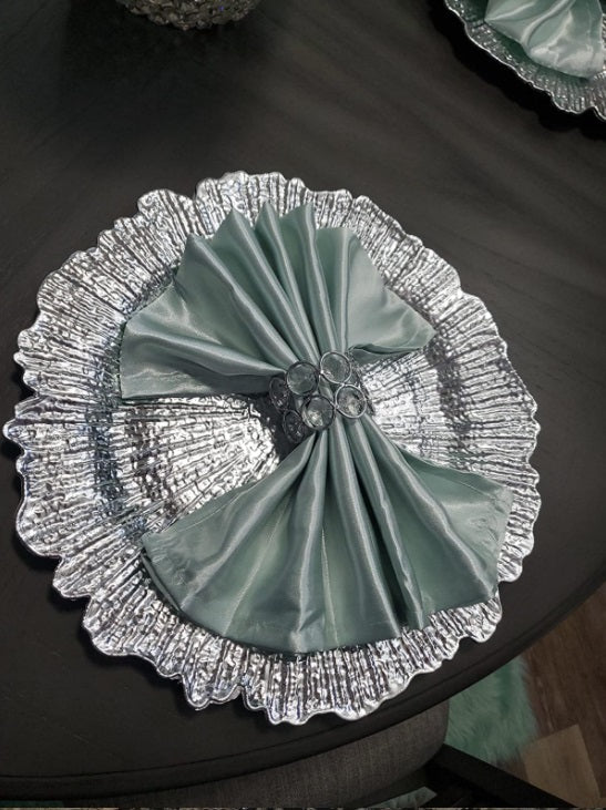 20 inch Satin Cloth Napkins Tiffany (Pack of 10)