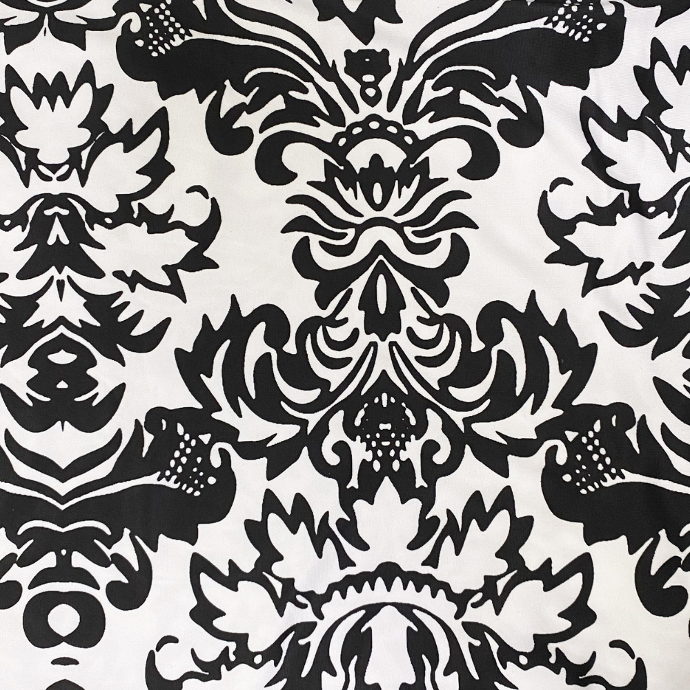 30 Inch Highboy Cocktail Round Stretch Spandex Table Cover Damask