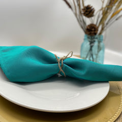 20 inch Polyester Cloth Napkins Teal (Pack of 10)
