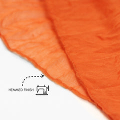 35 in X 10 ft Gauze Cheesecloth Table Runner Burnt Orange
