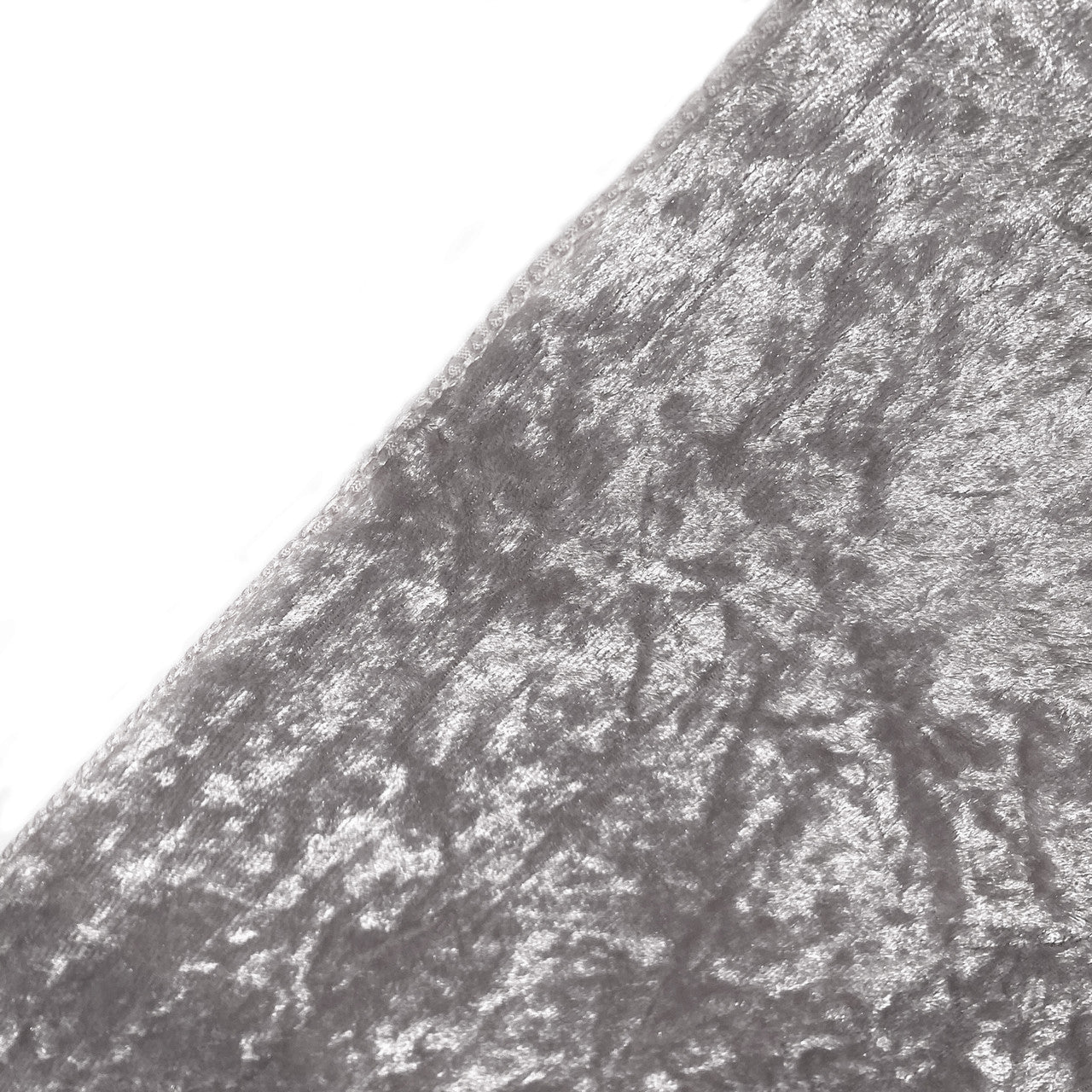 132 Inch Round Crushed Velvet Tablecloth Dark Silver