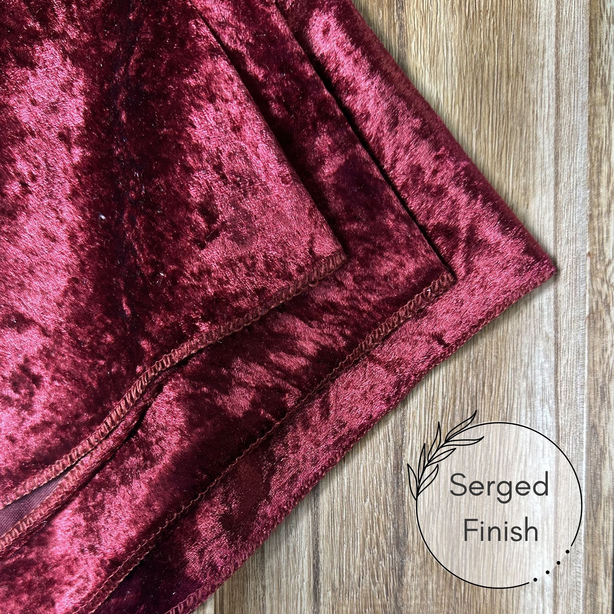 20 Inch Crushed Velvet Cloth Napkins Burgundy (Pack of 10)