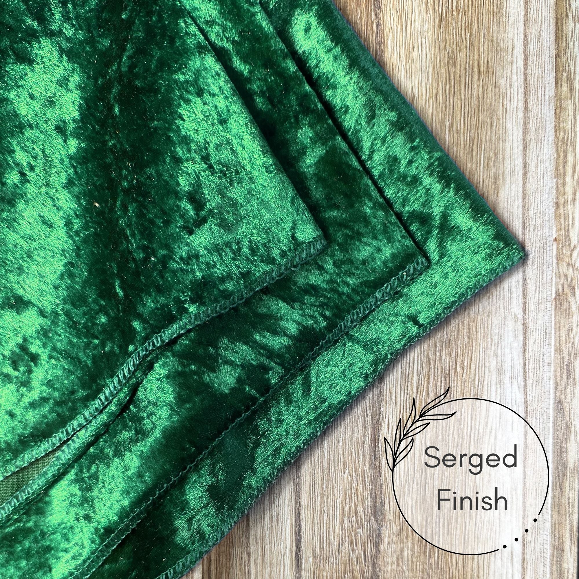 10 Pack 20 Inch Crushed Velvet Cloth Napkins Emerald Green