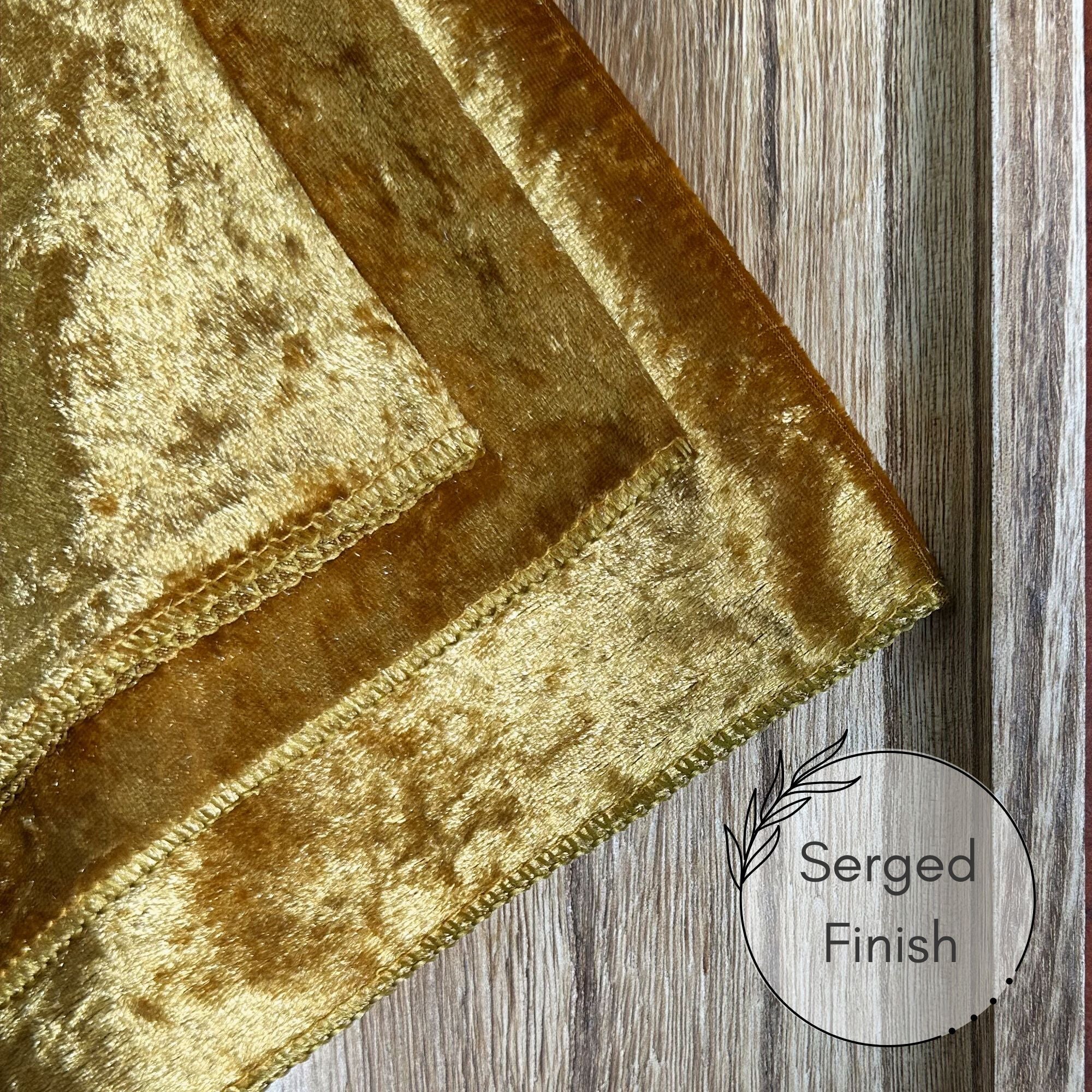 10 Pack 20 Inch Crushed Velvet Cloth Napkins Gold