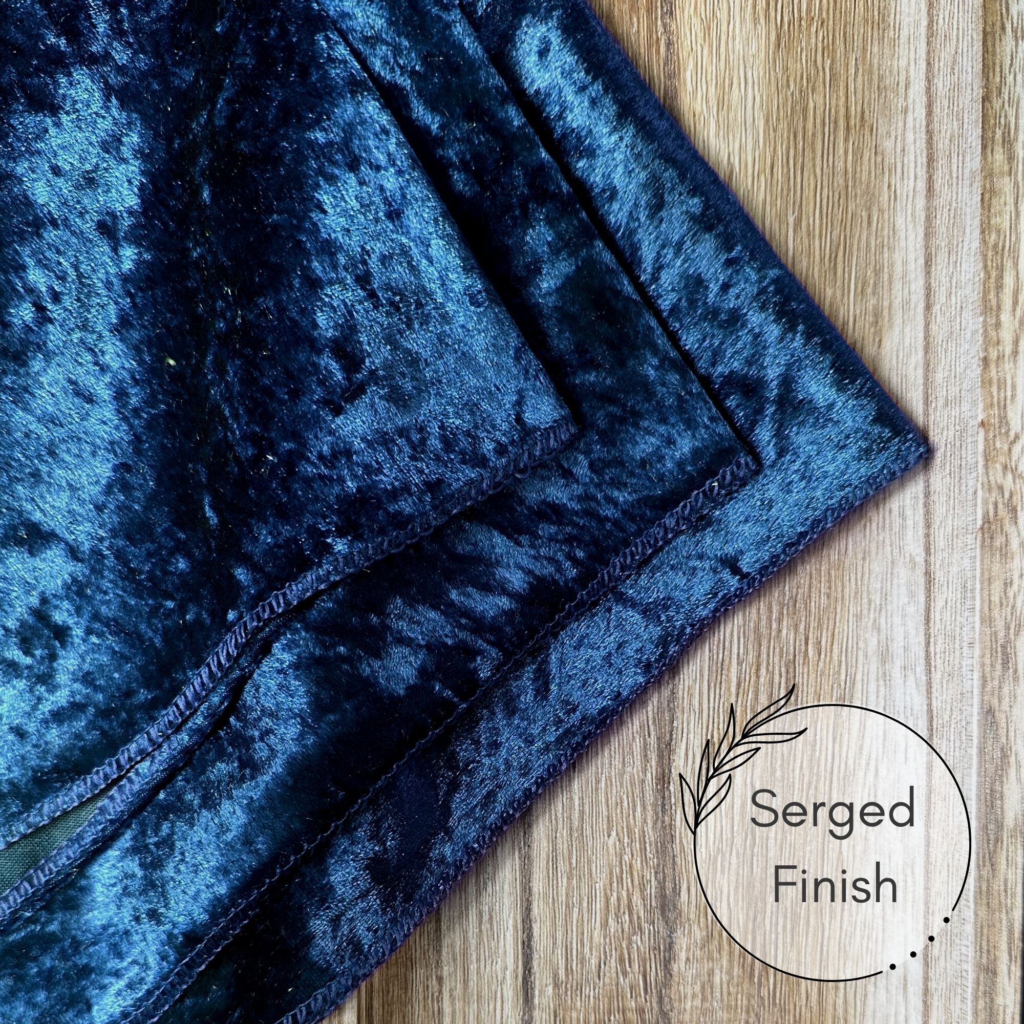 10 Pack 20 Inch Crushed Velvet Cloth Napkins Navy Blue