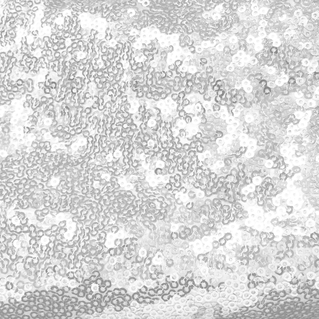 120 inch Glitz Sequin Round Tablecloth White