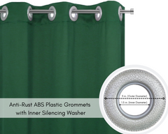 42 X 84 Inch Blackout Polyester Curtains with Grommets Hunter Green - 2 Panels